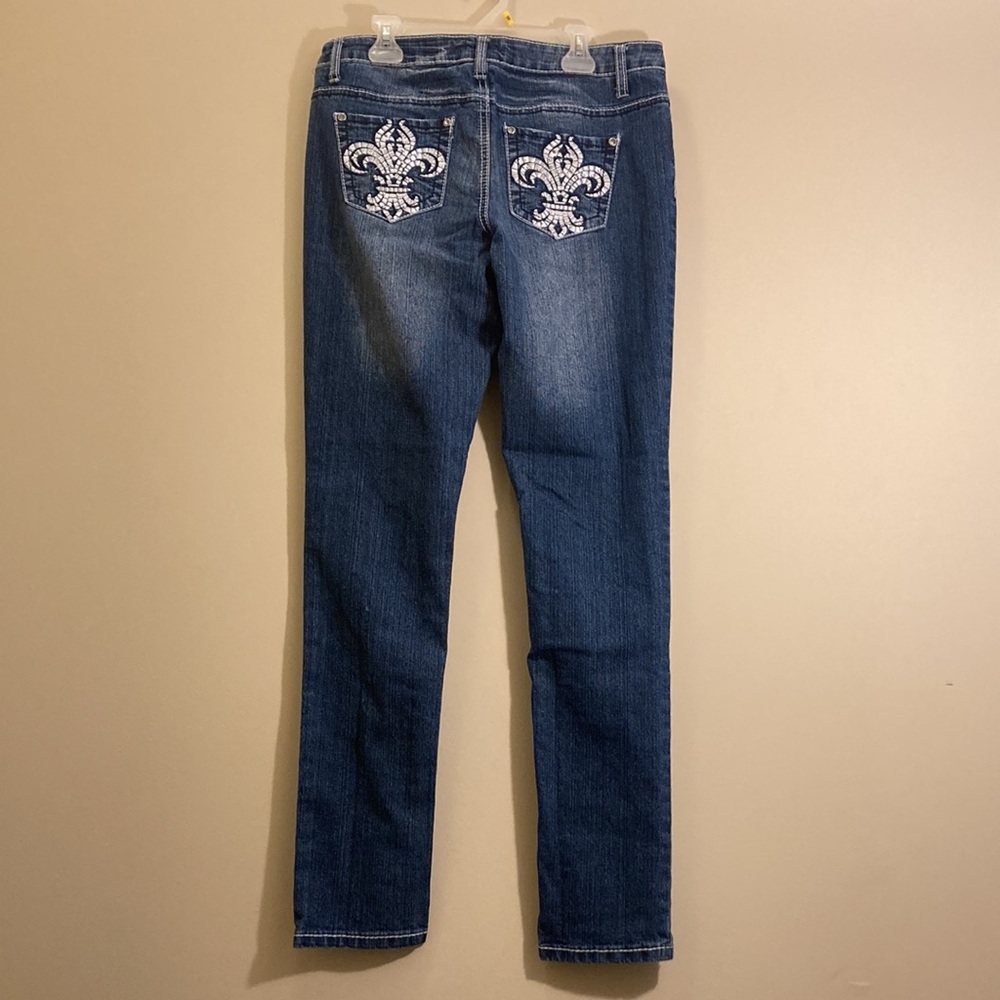 Vintage Low Rise BONGO Skinny Blue Jeans Size 7